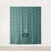 Elegante Chic Wilde Bloem Wandkleed (Voorkant)