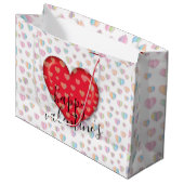 Elegante Chick Valentijnsday cadeautas met Hart (Voorkant Gekanteld)