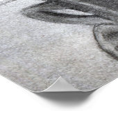 Elegante chihuahua lezen krant poster (Hoek)