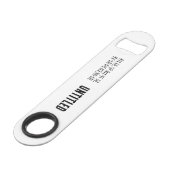 Elegante Chinese poëzie - Over afscheid #001- Speed Flessenopener (Voorkant Gekanteld)