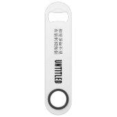 Elegante Chinese poëzie - Over afscheid #001- Speed Flessenopener (Voorkant)