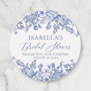 Elegante Chinese Stof Bloemen Bruiloftsshower in S Bedankjes Labels
