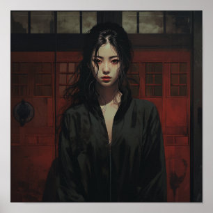 Elegante Chinese Vrouw, Intiem Portret   18 jaar Poster