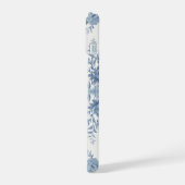 Elegante Chinoiserie Blauw Toile iPhone 15 Case (Linkerkant)