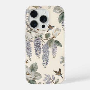 Elegante Chinoiserie Bloemen & Vogels iPhone 15 Pro Case