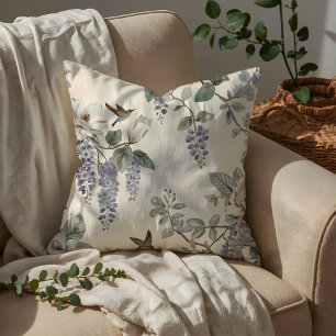 Elegante Chinoiserie Bloemen & Vogels Kussen