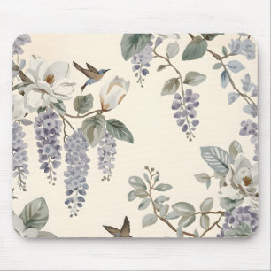 Elegante Chinoiserie Bloemen & Vogels Muismat
