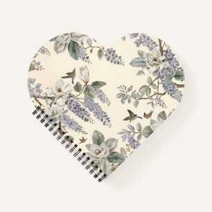 Elegante Chinoiserie Bloemen & Vogels Notitieboek