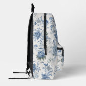 Elegante Chinoiserie Blue Toile Rugzak (Links)