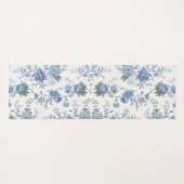 Elegante Chinoiserie Blue Toile Yogamat (Achterkant (horizontaal))