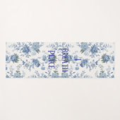 Elegante Chinoiserie Blue Toile Yogamat (Voorkant (horizontaal))