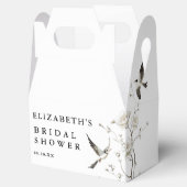 Elegante Chinoiserie Bruidsontbijt Bedankje Bedankdoosjes (Geopend)