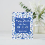 Elegante Chinoiserie Bruiloft Uitnodiging (Staand voorkant)