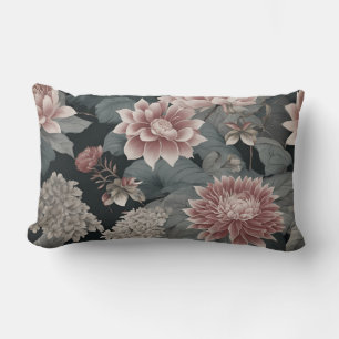 Elegante Chinoiserie Grays Raspberry Bloemen Kussen