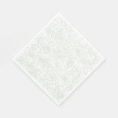 Elegante Chinoiserie groene bloemige bruiloft Servet (Hoek)