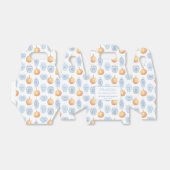 Elegante Chinoiserie pompoenen herfst bruiloft dou Bedankdoosjes (Uitgevouwen)