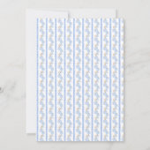 Elegante Chinoiserie Pumpkin Blue Bow Vrijgezellen Kaart (Achterkant)