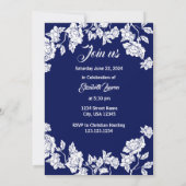 Elegante Chinoiserie Stijl Uitnodiging (Achterkant)