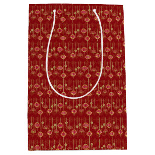 Elegante Chinoiserie voor Lunar Dragon Year 2024 Medium Cadeauzakje
