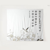 Elegante Chinoiserie Vrijgezellenfeest foto achter Wandkleed (Voorkant (horizontaal))