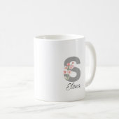Elegante chique aangepaste naam koffiemok (Voorkant rechts)