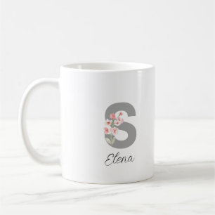 Elegante chique aangepaste naam koffiemok
