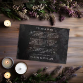 Elegante chique aangepaste trouwfoto dank u kaart