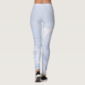 Elegante chique Abstracte bloemige botanische Legg Leggings (Achterkant)