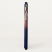 Elegante Chique Abstracte Lijnen, Marineblauw Case-Mate iPhone Case (Achterkant / rechts)