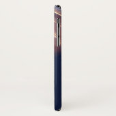 Elegante Chique Abstracte Lijnen, Marineblauw Case-Mate iPhone Case (Achterkant/links)