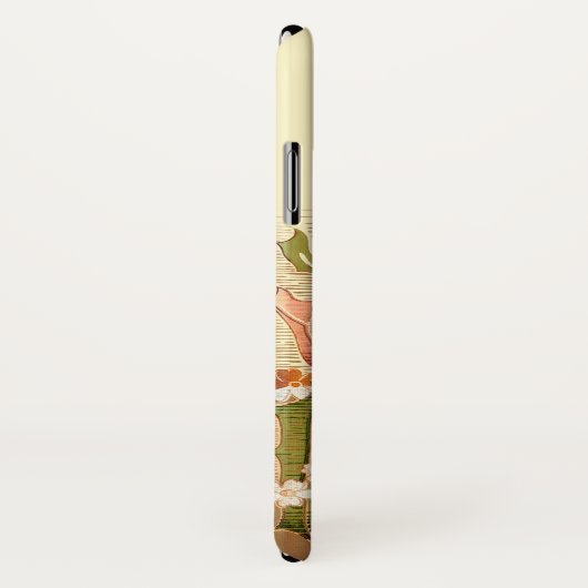 Elegante chique Art Nouveau Floral Case-Mate iPhone Case (Achterkant / rechts)