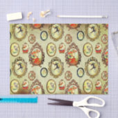 Elegante chique Art Nouveau Meisjes  Lijsten Kraft Tissuepapier (Craft)