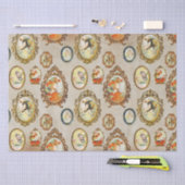 Elegante chique Art Nouveau Meisjes Lijsten Kraft Tissuepapier (Craft)