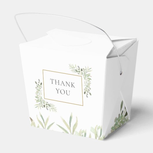 Elegante chique baby shower groen favorieten doos bedankdoosjes (Achterkant)