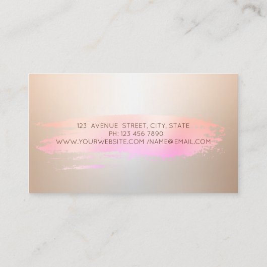 Elegante chique bakkerij gereedschap Piping Bag Bl Visitekaartje (Achterkant)