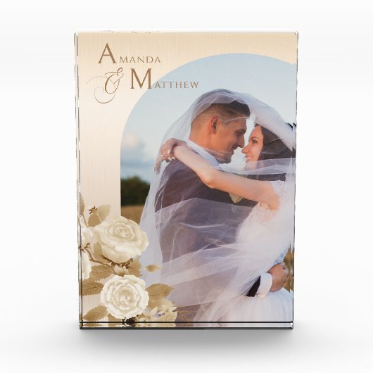 Elegante chique beige foto (Voorkant)