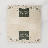 Elegante  Chique Bibliotheek Trouwplaats Kaarten Plaatskaartje (Buitenkant ongevouwen)