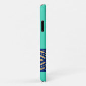 Elegante Chique Biscay Mintgroen Blauw Goud Op Maa Case-Mate iPhone Case (Achterkant/rechts)