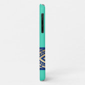 Elegante Chique Biscay Mintgroen Blauw Goud Op Maa Case-Mate iPhone Case (Achterkant/links)
