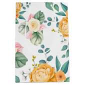 Elegante chique bloem medium cadeauzakje (Voorkant)