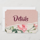 Elegante chique bloemen kaart (Voorkant)