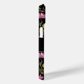 Elegante chique bloemen met monogram Wilde Bloemen Case-Mate iPhone Case (Achterkant / Rechts)
