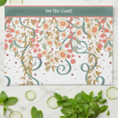 Elegante chique  bloemige aangepaste offerte stijl theedoek (Gevouwen)