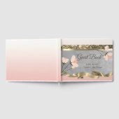 Elegante Chique Bloemige Bruiloft Gastenboek (Volledig)