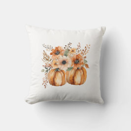 Elegante chique Boho herfst bloemenpompoenenThanks Kussen