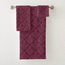 Elegante chique bordeauxrood bloemendamask