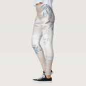 Elegante chique botanische vogel leggings (Links)