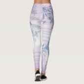 Elegante chique botanische vogel leggings (Achterkant)