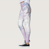 Elegante chique botanische vogel leggings (Links)