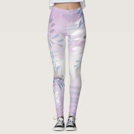 Elegante chique botanische vogel leggings